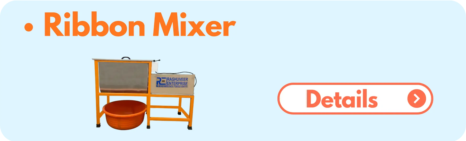 Ribbon mixer